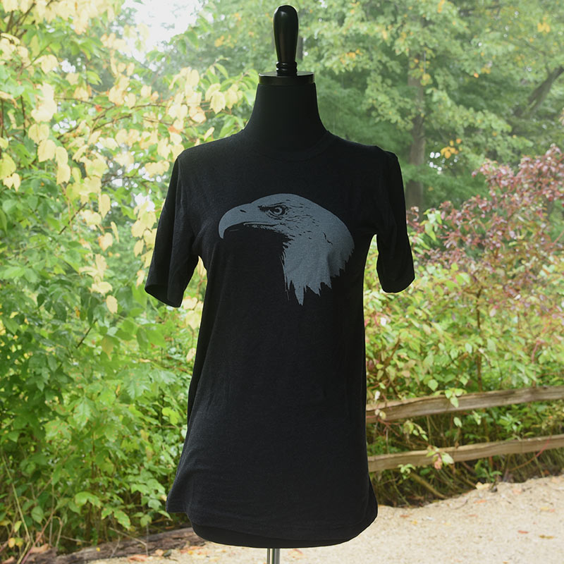 Short Sleeve Bald Eagle Shirt Charcoal