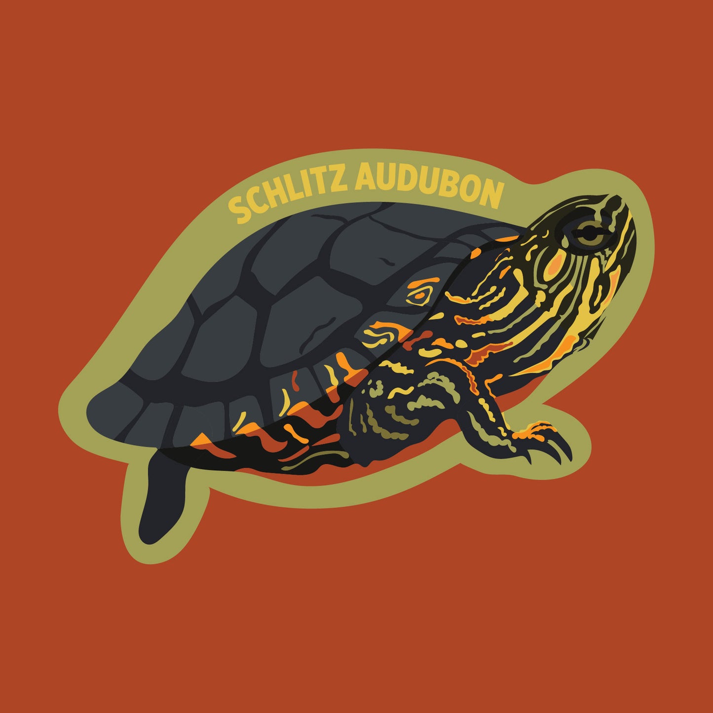 Painted Turtle Sticker